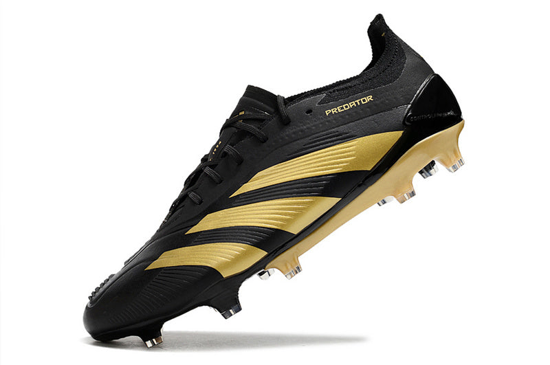 ADIDAS PREDATOR 24 ELITE CAMPO - PRETA E AMARELA
