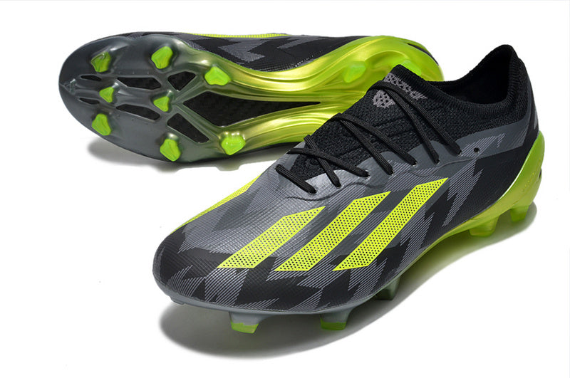 CHUTEIRA ADIDAS X CRAZYFAST.1 CAMPO "CRAZYCHARGED" - PRETA E VERDE