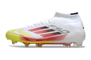 ADIDAS F50.1 MID ELITE CAMPO - BRANCA E VERMELHA