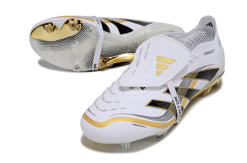 ADIDAS PREDATOR 25 FT ELITE CAMPO "TEAMGEIST" - BRANCA E DOURADA