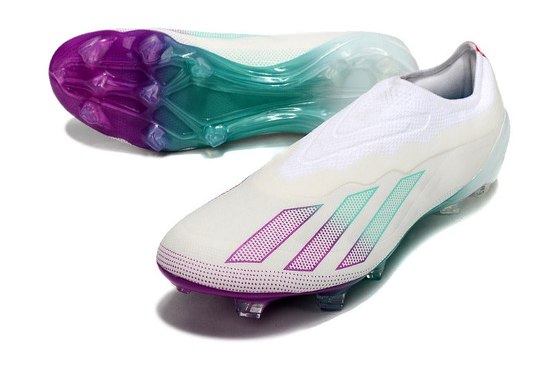 CHUTEIRA ADIDAS X CRAZYFAST+ CAMPO - BRANCA E COLORIDA