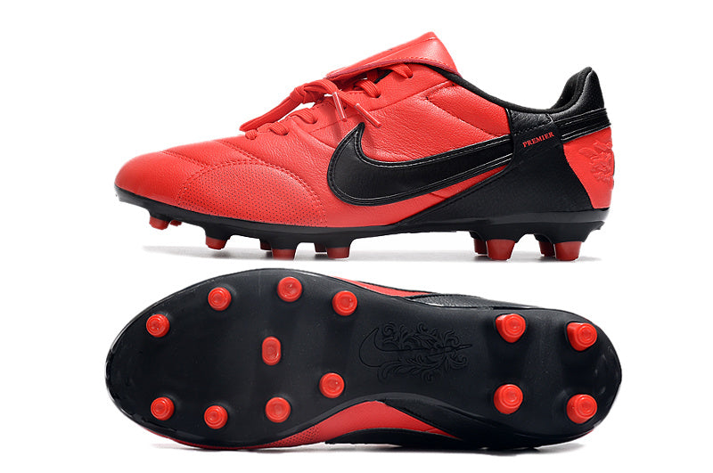 CHUTEIRA NIKE PREMIER III ELITE CAMPO - VERMELHA E PRETA