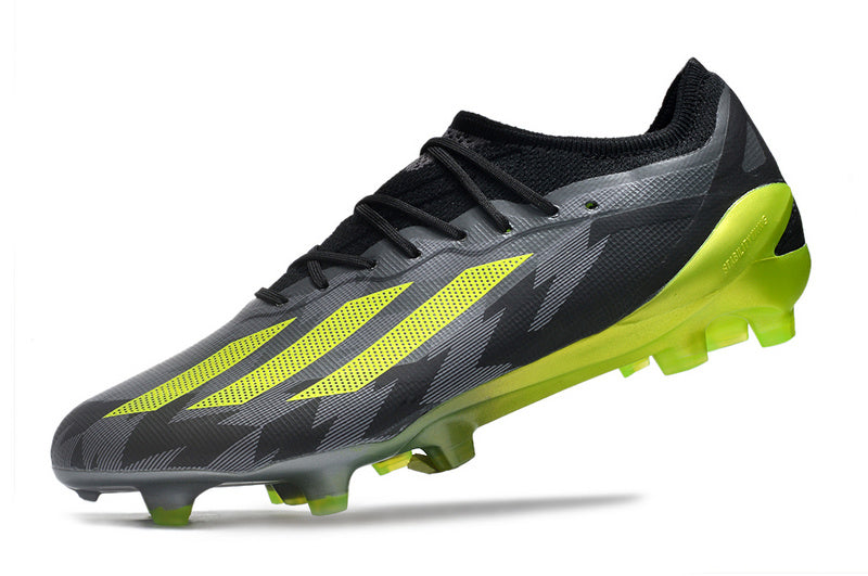CHUTEIRA ADIDAS X CRAZYFAST.1 CAMPO "CRAZYCHARGED" - PRETA E VERDE