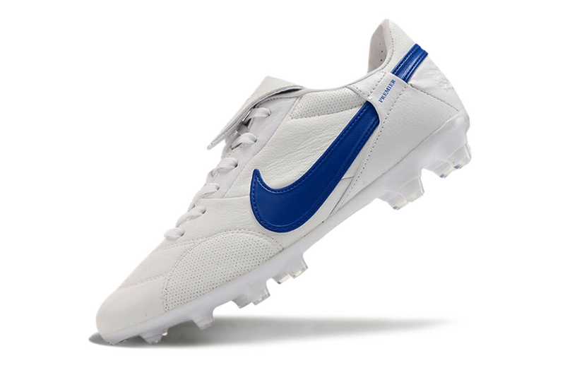 CHUTEIRA NIKE PREMIER III ELITE CAMPO - BRANCA E AZUL