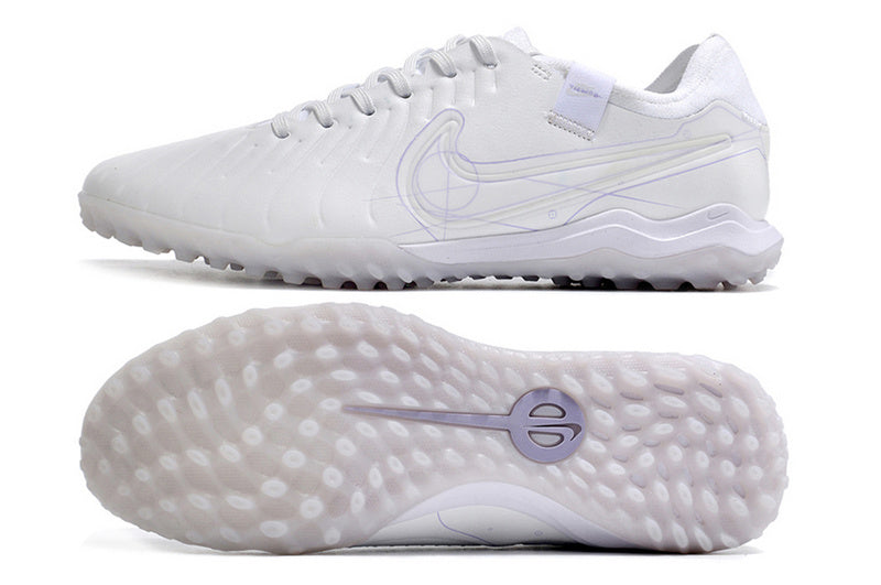 CHUTEIRA NIKE TIEMPO LEGEND 10 SOCIETY "WHITEOUT SPECIAL" - BRANCA