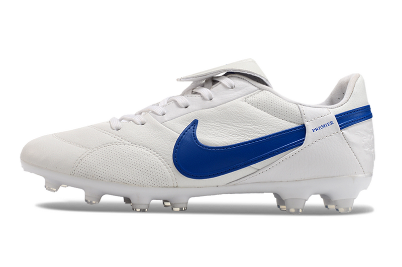 CHUTEIRA NIKE PREMIER III ELITE CAMPO - BRANCA E AZUL