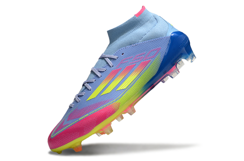 ADIDAS F50.1 MID ELITE CAMPO "CELESTIAL VICTORY" - AZUL E COLORIDA