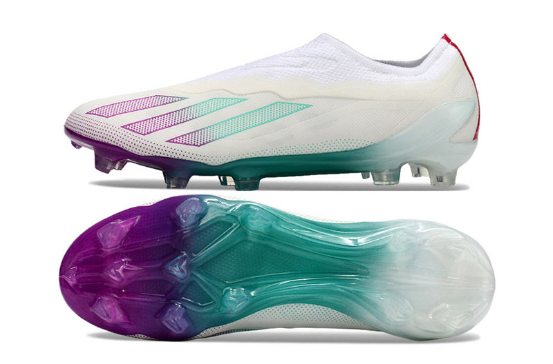CHUTEIRA ADIDAS X CRAZYFAST+ CAMPO - BRANCA E COLORIDA