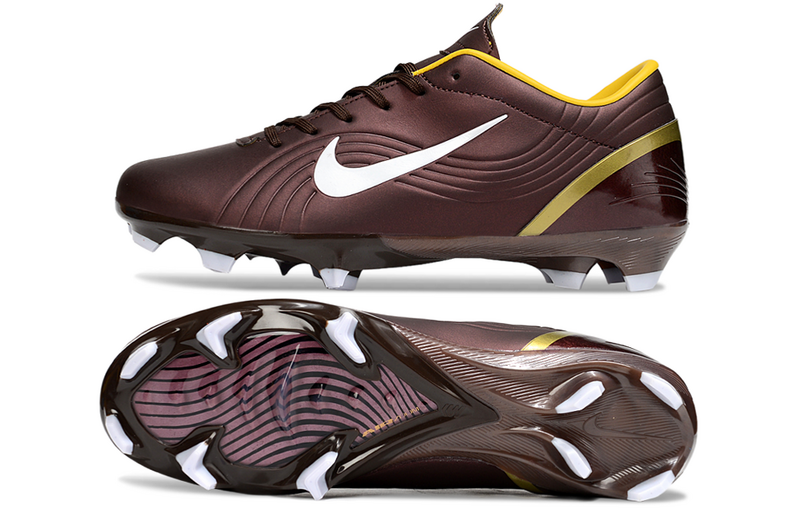 CHUTEIRA NIKE AIR ZOOM MERCURIAL VAPOR 1 ELITE CAMPO "DARK CINDER CR7" - MARROM