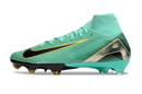 CHUTEIRA NIKE AIR ZOOM MERCURIAL SUPERFLY 10 ELITE CAMPO - VERDE E PRETA