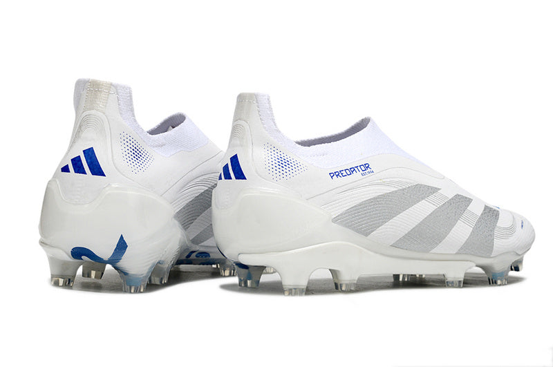 ADIDAS PREDATOR 25 LACELESS ELITE CAMPO "POLAR VICTORY" - BRANCA E AZUL