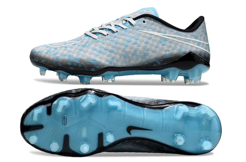 CHUTEIRA NIKE HYPERVENOM SE ELITE CAMPO - AZUL E PRETA