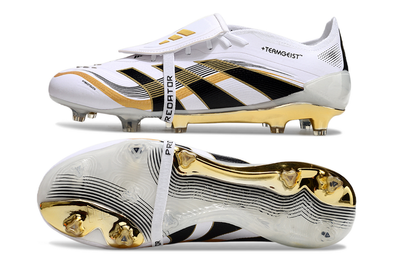 ADIDAS PREDATOR 25 FT ELITE CAMPO "TEAMGEIST" - BRANCA E DOURADA