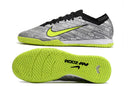 CHUTEIRA NIKE AIR ZOOM MERCURIAL VAPOR 15 ELITE FUTSAL "ANNIVERSARY"- PRATA E VERDE