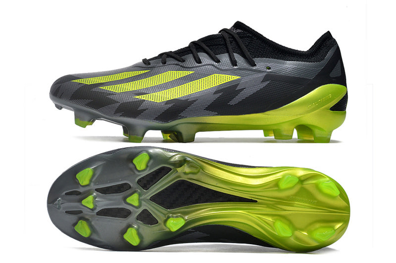 CHUTEIRA ADIDAS X CRAZYFAST.1 CAMPO "CRAZYCHARGED" - PRETA E VERDE
