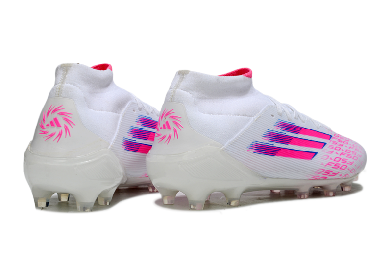 ADIDAS F50.1 MID ELITE CAMPO - BRANCA E ROSA