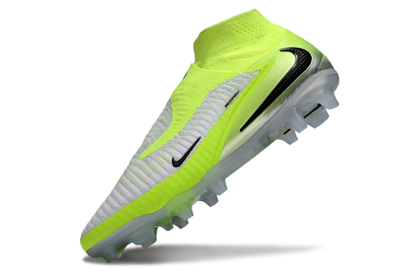 CHUTEIRA NIKE PHANTOM 6 HIGH ELITE CAMPO - BRANCA E VERDE