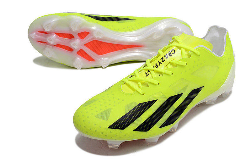 CHUTEIRA ADIDAS X CRAZYFAST+ CAMPO "SOLAR ENERGY" - AMARELO