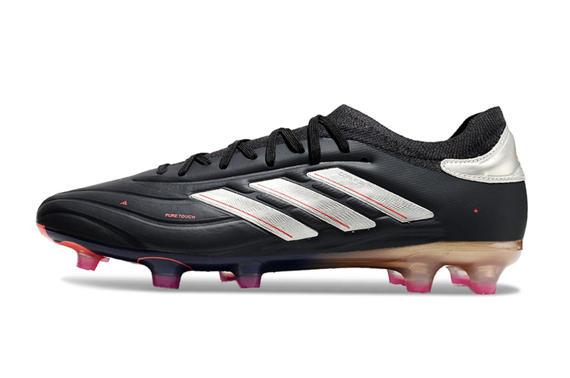 CHUTEIRA ADIDAS COPA PURE II CAMPO "VIVID HORIZON" PRETA E PRATA