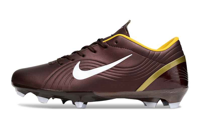 CHUTEIRA NIKE AIR ZOOM MERCURIAL VAPOR 1 ELITE CAMPO "DARK CINDER CR7" - MARROM