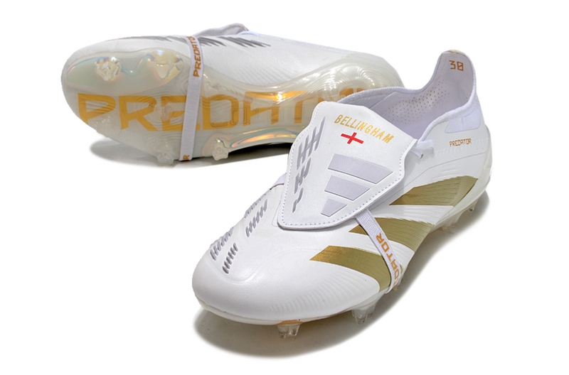 ADIDAS PREDATOR 24 FT ELITE CAMPO "BELLIGOLD" - BRANCA E DOURADA