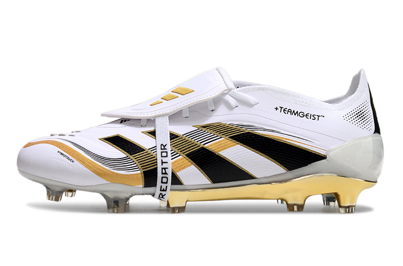 ADIDAS PREDATOR 25 FT ELITE CAMPO "TEAMGEIST" - BRANCA E DOURADA