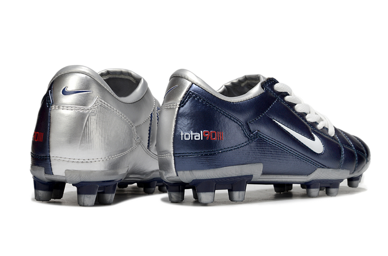CHUTEIRA NIKE TOTAL 90 III CAMPO - CINZA E AZUL