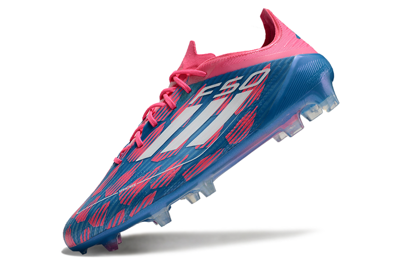 CHUTEIRA ADIDAS F50 ELITE CAMPO "REEMERGENCE" - AZUL E ROSA