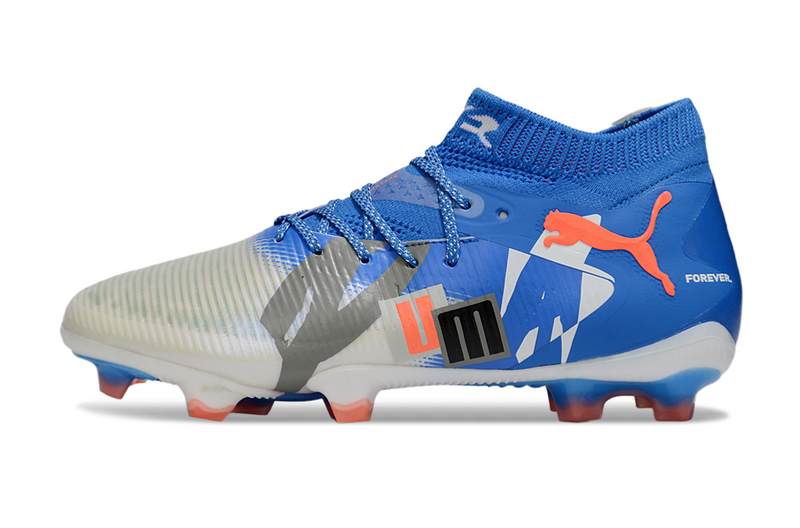 CHUTEIRA PUMA FUTURE 8 ULTIMATE CAMPO - AZUL E CINZA