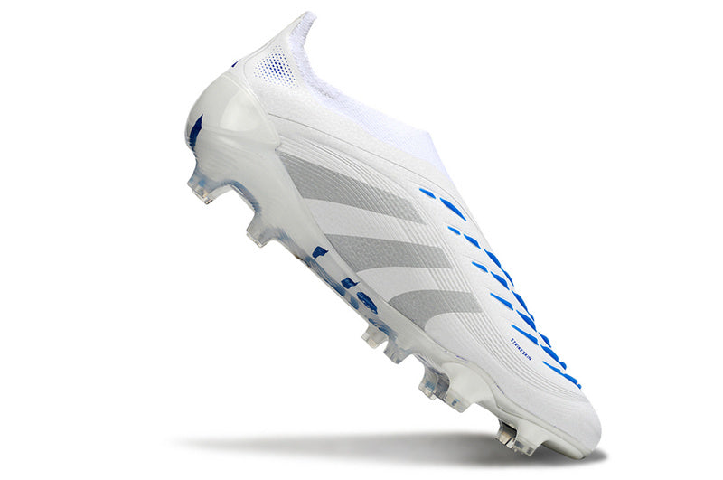 ADIDAS PREDATOR 25 LACELESS ELITE CAMPO "POLAR VICTORY" - BRANCA E AZUL