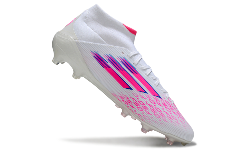ADIDAS F50.1 MID ELITE CAMPO - BRANCA E ROSA