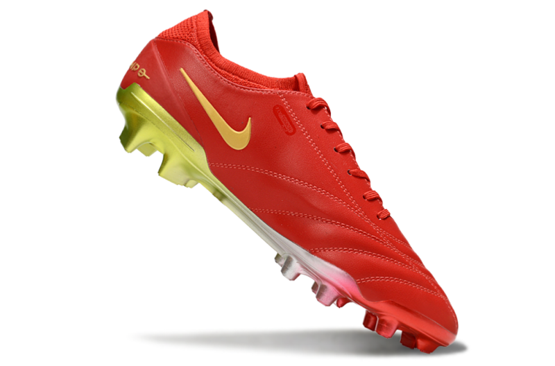 CHUTEIRA NIKE TIEMPO LEGEND 10 ELITE CAMPO "LUXE" - VERMELHA