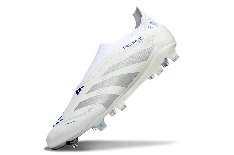 ADIDAS PREDATOR 25 LACELESS ELITE CAMPO "POLAR VICTORY" - BRANCA E AZUL