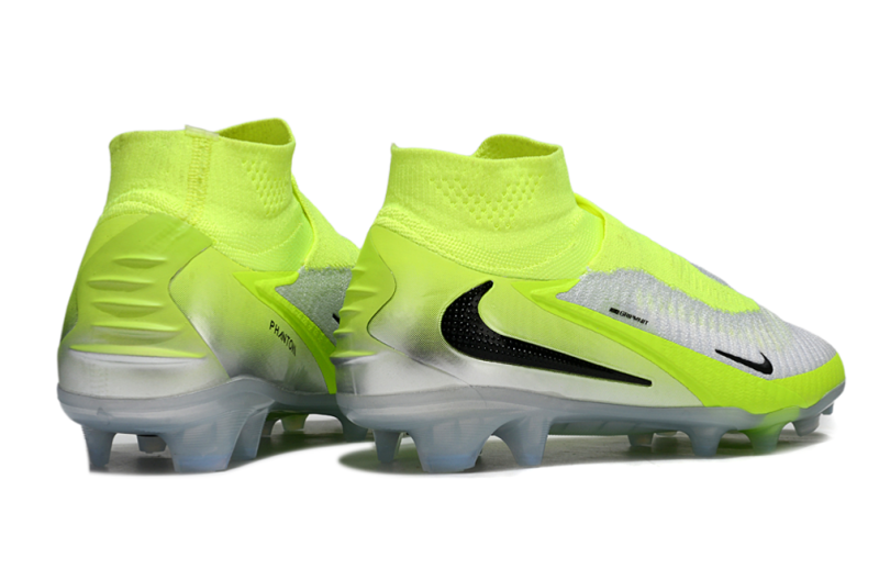 CHUTEIRA NIKE PHANTOM 6 HIGH ELITE CAMPO - BRANCA E VERDE