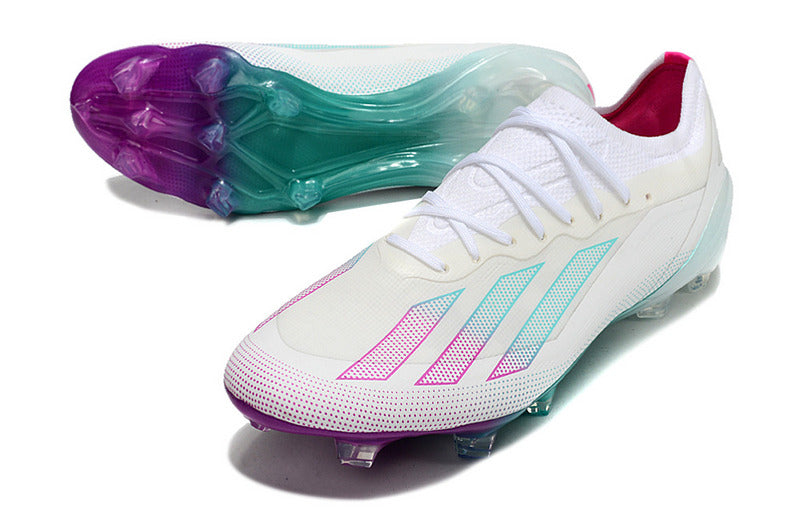 CHUTEIRA ADIDAS X CRAZYFAST.1 CAMPO - BRANCA E COLORIDA