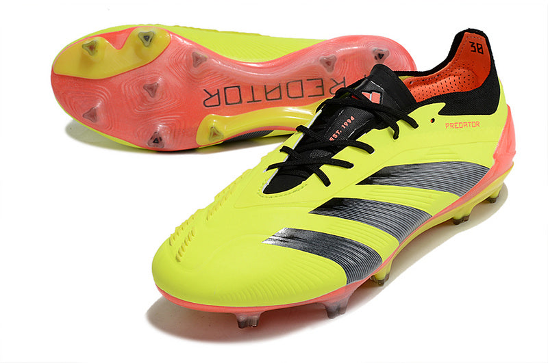 ADIDAS PREDATOR 24 ELITE CAMPO "ENERGY CITRUS" - PRETA E AMARELA