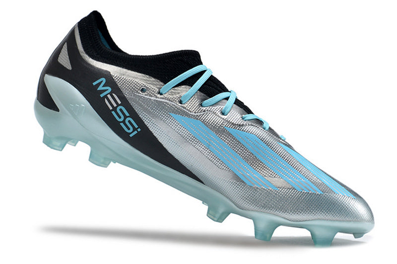 CHUTEIRA ADIDAS X CRAZYFAST.1 CAMPO "INFINITO" - CINZA E AZUL