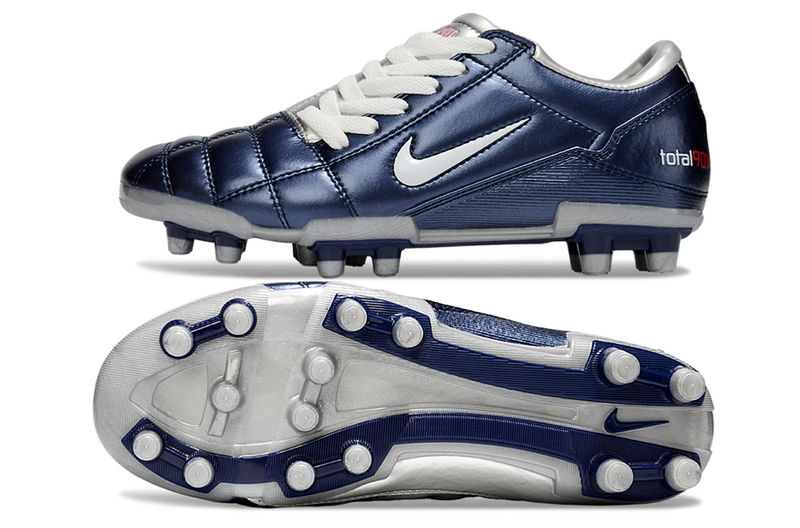CHUTEIRA NIKE TOTAL 90 III CAMPO - CINZA E AZUL