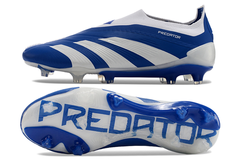 ADIDAS PREDATOR 24 LACELESS ELITE CAMPO - AZUL E BRANCA