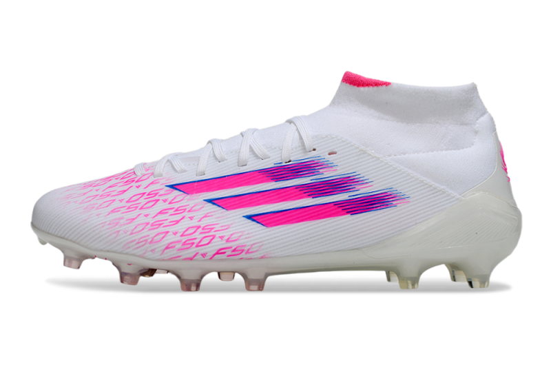ADIDAS F50.1 MID ELITE CAMPO - BRANCA E ROSA