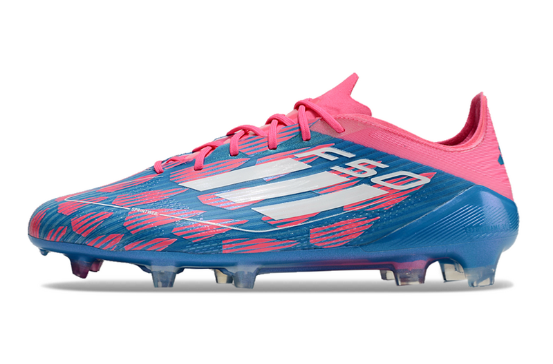 CHUTEIRA ADIDAS F50 ELITE CAMPO "REEMERGENCE" - AZUL E ROSA
