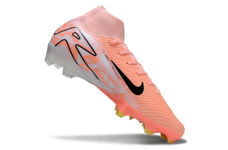 CHUTEIRA NIKE AIR ZOOM MERCURIAL SUPERFLY 10 ELITE CAMPO - LARANJA E BRANCA