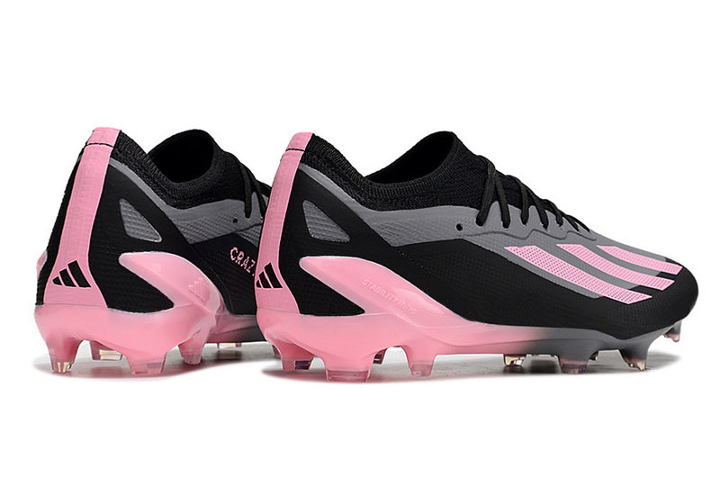 CHUTEIRA ADIDAS X CRAZYFAST.1 CAMPO - PRETA E ROSA