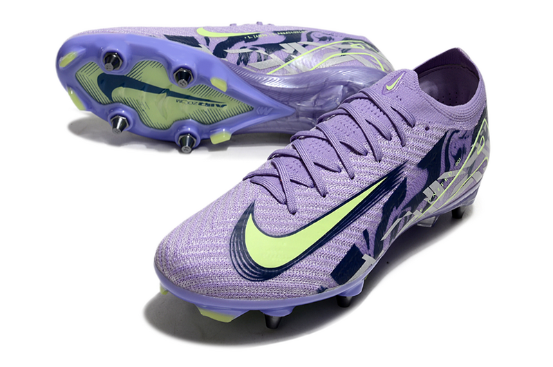 CHUTEIRA NIKE AIR ZOOM MERCURIAL VAPOR 16 ELITE TRAVA MISTA "UNITED 001" - ROXA E VERDE