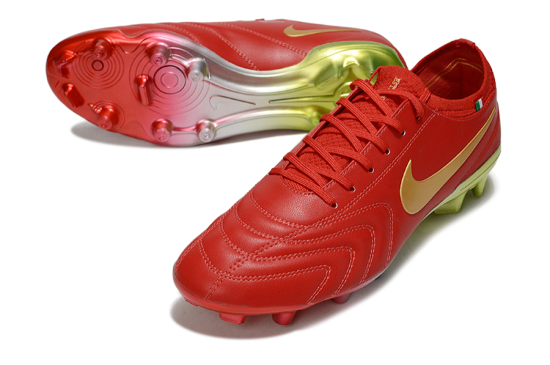 CHUTEIRA NIKE TIEMPO LEGEND 10 ELITE CAMPO "LUXE" - VERMELHA