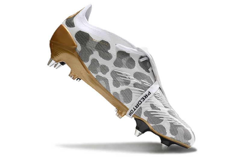 ADIDAS PREDATOR 24 FT ELITE TRAVA MISTA "GENERATION PRED 2.0" - BRANCA E DOURADA