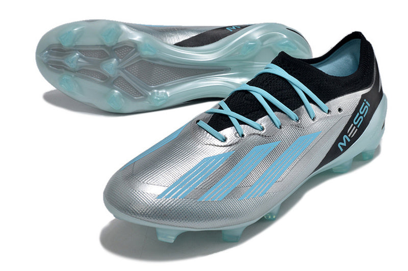 CHUTEIRA ADIDAS X CRAZYFAST.1 CAMPO "INFINITO" - CINZA E AZUL
