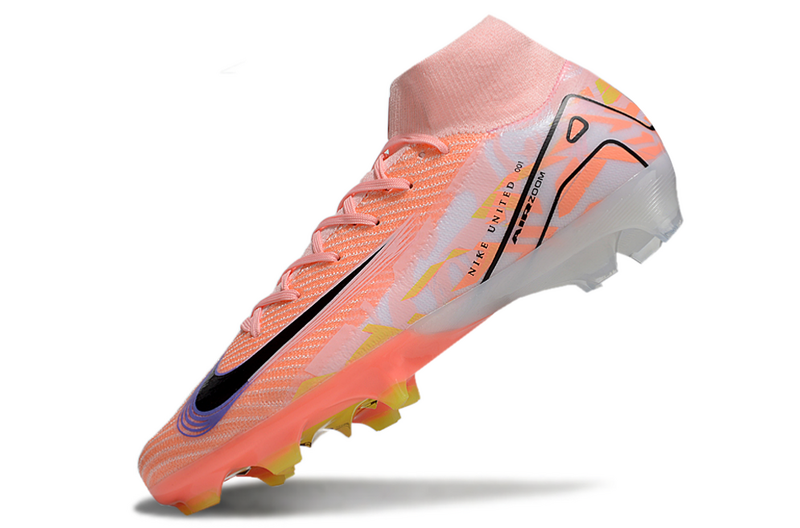 CHUTEIRA NIKE AIR ZOOM MERCURIAL SUPERFLY 10 ELITE CAMPO - LARANJA E BRANCA