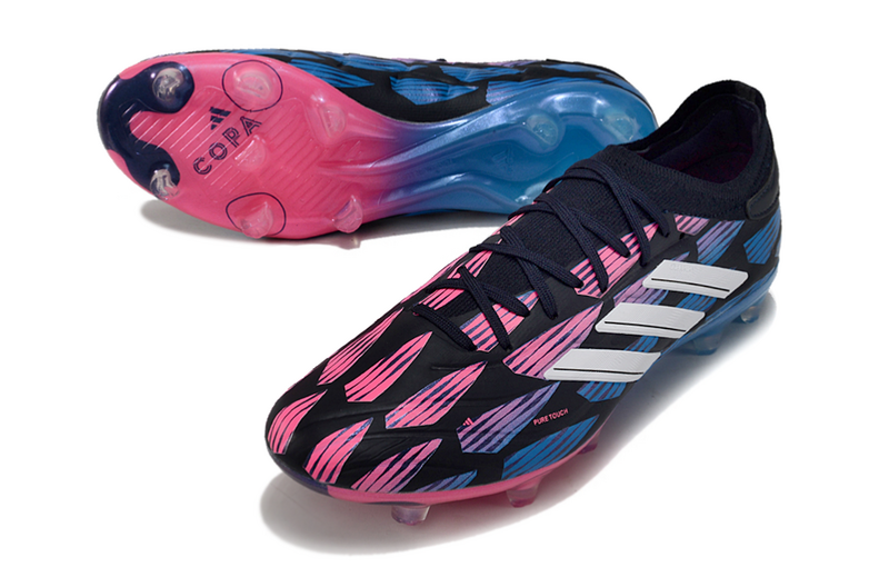 CHUTEIRA ADIDAS COPA PURE II CAMPO "RE-EMERGENCE" - AZUL E ROSA