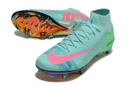 CHUTEIRA NIKE AIR ZOOM MERCURIAL SUPERFLY 10 ELITE TRAVA MISTA "COSMIC SPEED 2" - VERDE E ROSA